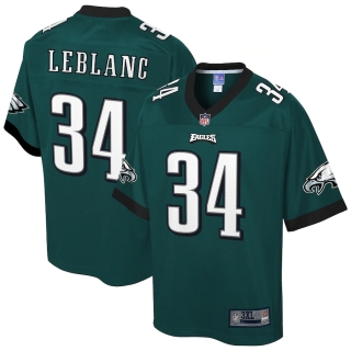 Men's Philadelphia Eagles Crevon LeBlanc NFL Pro Line Midnight Green Big & Tall Team Player Jersey