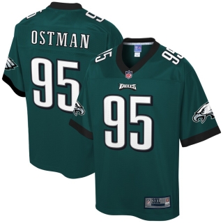 Men's Philadelphia Eagles Joe Ostman NFL Pro Line Midnight Green Big & Tall Player Jersey