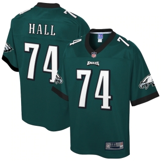 Men's Philadelphia Eagles Daeshon Hall NFL Pro Line Midnight Green Big & Tall Player Jersey