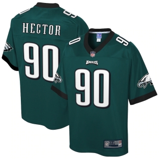 Men's Philadelphia Eagles Bruce Hector NFL Pro Line Midnight Green Big & Tall Team Color Player Jersey