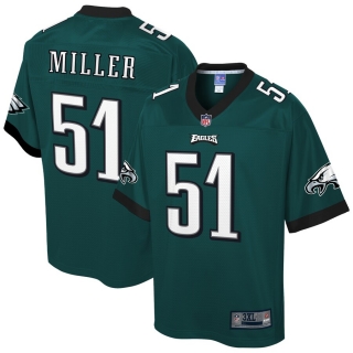 Men's Philadelphia Eagles Shareef Miller NFL Pro Line Midnight Green Big & Tall Team Color Player Jersey