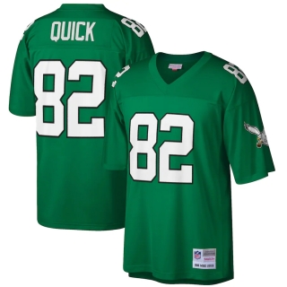 Men's Philadelphia Eagles Mike Quick Mitchell & Ness Midnight Green Retired Player Legacy Replica Jersey