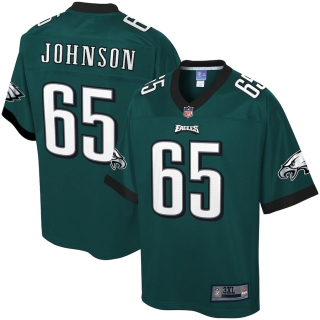 Men's Philadelphia Eagles Lane Johnson NFL Pro Line Midnight Green Big & Tall Player Jersey
