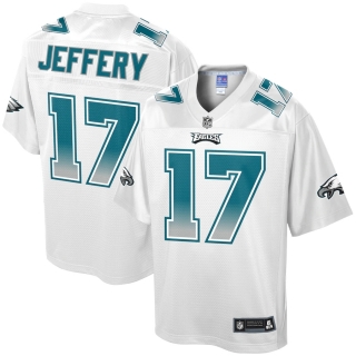 Men's Philadelphia Eagles Alshon Jeffery NFL Pro Line by Fanatics Branded White Fade Fashion Jersey