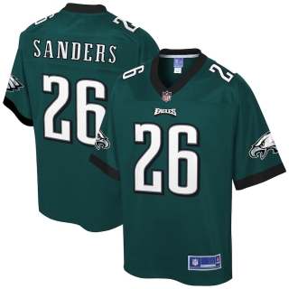Men's Philadelphia Eagles Miles Sanders NFL Pro Line Midnight Green Logo Player Jersey
