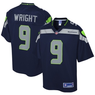 Men's Seattle Seahawks Terry Wright NFL Pro Line College Navy Team Player Jersey