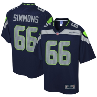 Men's Seattle Seahawks Jordan Simmons NFL Pro Line College Navy Big & Tall Player Jersey