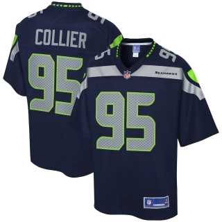 Men's Seattle Seahawks LJ Collier NFL Pro Line College Navy Player Jersey