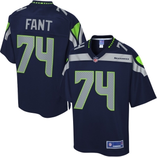 Men's Seattle Seahawks George Fant NFL Pro Line College Navy Player Jersey