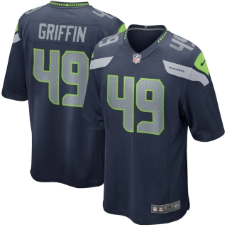 Men's Seattle Seahawks Shaquem Griffin Nike Navy Game Player Jersey