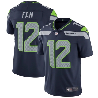 Men's Seattle Seahawks 12s Nike College Navy Vapor Untouchable Limited Player Jersey