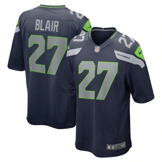 Men's Seattle Seahawks Marquise Blair Nike College Navy Game Jersey