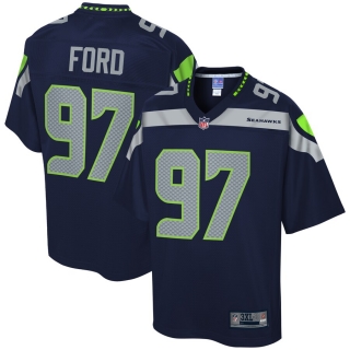 Men's Seattle Seahawks Poona Ford NFL Pro Line College Navy Big & Tall Player Jersey