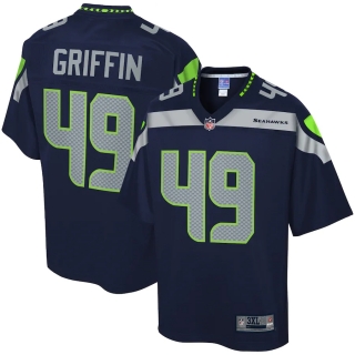 Men's Seattle Seahawks Shaquem Griffin NFL Pro Line College Navy Big & Tall Player Jersey