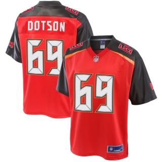 Men's Tampa Bay Buccaneers Demar Dotson NFL Pro Line Red Big & Tall Player Jersey