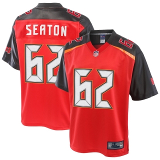 Men's Tampa Bay Buccaneers Brad Seaton NFL Pro Line Red Big & Tall Player Jersey