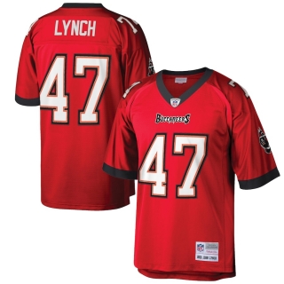 Men's Tampa Bay Buccaneers John Lynch Mitchell & Ness Red Retired Player Legacy Replica Jersey