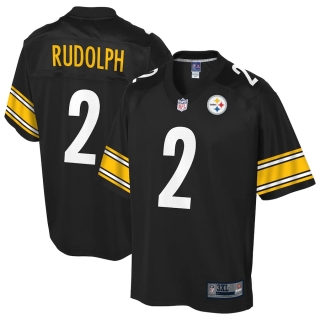 Men's Pittsburgh Steelers Mason Rudolph NFL Pro Line Black Big & Tall Player Jersey