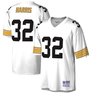 Men's Pittsburgh Steelers Franco Harris Mitchell & Ness White Retired Player Legacy Replica Jersey