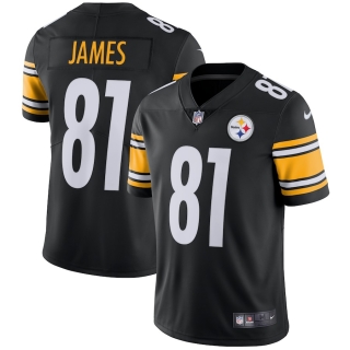 Men's Pittsburgh Steelers Jesse James Nike Black Vapor Untouchable Limited Player Jersey