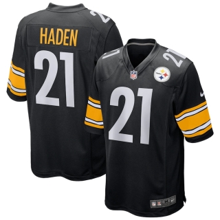 Men's Pittsburgh Steelers Joe Haden Nike Black Game Player Jersey