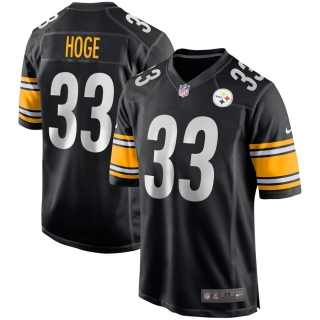 Men's Pittsburgh Steelers Merril Hoge Nike Black Game Retired Player Jersey