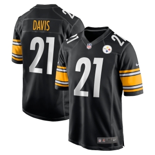 Men's Pittsburgh Steelers Sean Davis Nike Black Team Game Jersey