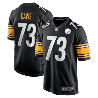 Men's Pittsburgh Steelers Carlos Davis Nike Black Game Jersey