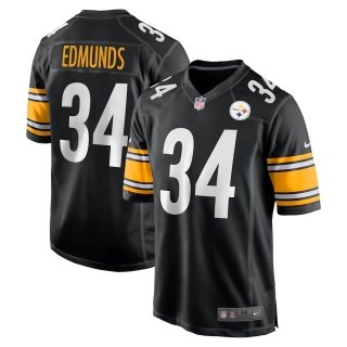 Men's Pittsburgh Steelers Terrell Edmunds Nike Black Game Jersey