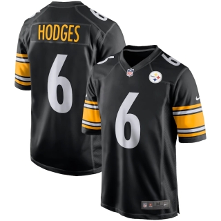Men's Pittsburgh Steelers Devlin Hodges Nike Black Game Player Jersey