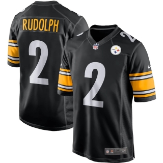 Men's Pittsburgh Steelers Mason Rudolph Nike Black Game Player Jersey