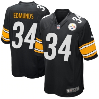 Men's Pittsburgh Steelers Terrell Edmunds Nike Black Game Player Jersey