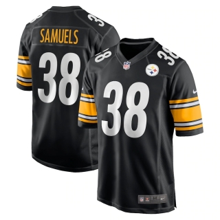 Men's Pittsburgh Steelers Jaylen Samuels Nike Black Team Game Jersey