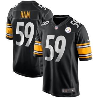 Men's Pittsburgh Steelers Jack Ham Nike Black Game Retired Player Jersey