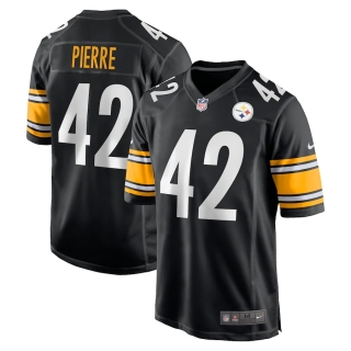 Men's Pittsburgh Steelers James Pierre Nike Black Team Game Jersey