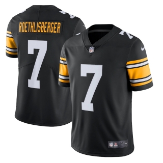 Men's Pittsburgh Steelers Ben Roethlisberger Nike Black Alternate Vapor Untouchable Limited Jersey