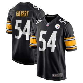 Men's Pittsburgh Steelers Ulysees Gilbert III Nike Black Team Game Jersey