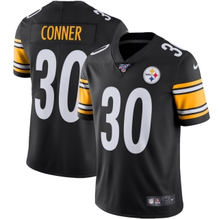 Men's Pittsburgh Steelers James Conner Nike Black NFL 100 Vapor Limited Jersey