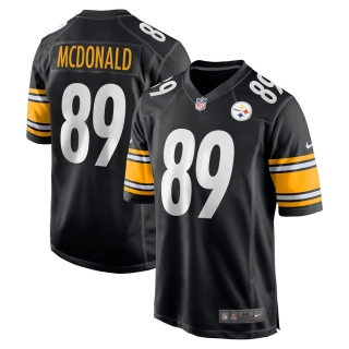 Men's Pittsburgh Steelers Vance McDonald Nike Black Game Jersey