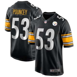 Men's Pittsburgh Steelers Maurkice Pouncey Nike Black Game Jersey