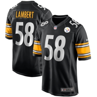 Men's Pittsburgh Steelers Jack Lambert Nike Black Game Retired Player Jersey