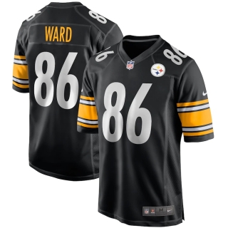 Men's Pittsburgh Steelers Hines Ward Nike Black Game Retired Player Jersey