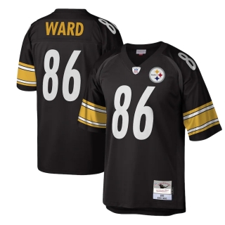 Men's Pittsburgh Steelers Hines Ward Mitchell & Ness Black Legacy Replica Jersey