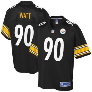 Men's Pittsburgh Steelers TJ Watt NFL Pro Line Black Logo Player Jersey