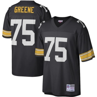 Men's Pittsburgh Steelers Joe Greene Mitchell & Ness Black Legacy Replica Jersey