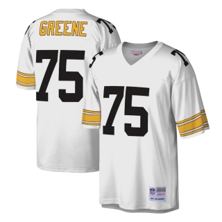 Men's Pittsburgh Steelers Joe Greene Mitchell & Ness White Legacy Replica Jersey