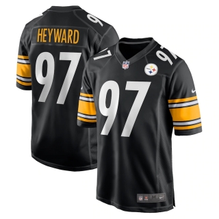 Men's Pittsburgh Steelers Cameron Heyward Nike Black Game Jersey