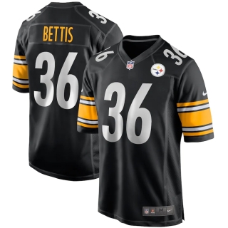 Men's Pittsburgh Steelers Jerome Bettis Nike Black Game Retired Player Jersey