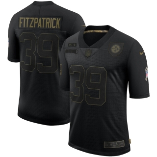 Men's Pittsburgh Steelers Minkah Fitzpatrick Nike Black 2020 Salute To Service Limited Jersey