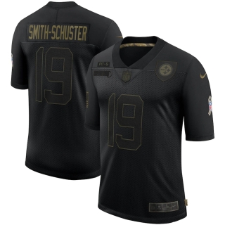 Men's Pittsburgh Steelers JuJu Smith-Schuster Nike Black 2020 Salute To Service Limited Jersey